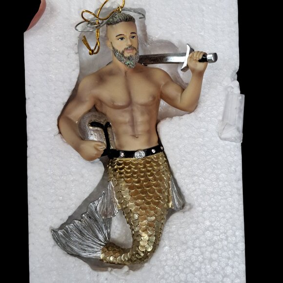 December Diamonds 55-55169 Swordfish Merman Ornament - Picture 9 of 14